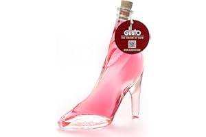 IL GUSTO Pink Vodka in Stiletto – Lady Shoe Glass Bottle 40ml – Premium Fruity Berries Vodka 36% ABV – Unique Gift for Her