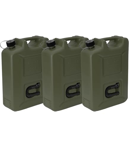 Bidon Jaune 5 Gallons (environ 19L) Pour Carburant De Course – Plastique HDPE Résistant Aux Chocs (Neuf)