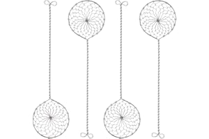 GWHOLE 4 Stück Fondue Sieb Set Siebchen aus Edelstahl