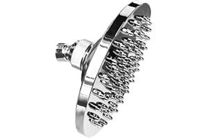 ORANGECLUB OrangClub Regenbrause Verstellbarer Kopfbrause Rund Regendusche Duschkopf Rund Regendusche Wassersparend mit Anti Kalk Düsen