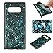 Produktbild Hülle für Samsung Galaxy Note 8,Handyhülle für Samsung Galaxy Note 8,Leweiany Kreativ Lustig Weiche TPU Rahmen Fünfzackiger Stern Muster Bling Glänzend Glitzer Dünn Kristall Klar Transparent Handyhülle Gummihülle Cover Soft Flex Silikon Gel Bumper Style Premium TPU Durchsichtige Schutzhülle Backcover Slimcase Schale Etui Handy Tasche Protective Case Cover für Samsung Galaxy Note 8 - Blau Grün