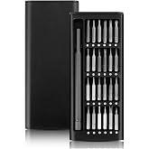 TİNEKE 24 Piece Steel Professional Mini Portable Screwdriver Set Phone Clock Repair Kit with Storage Box