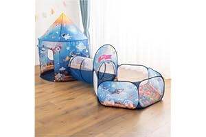 Floving 3 in1 pieghevole per bambini,tenda da gioco per bambini,tenda pop-up per interni ed esterni, casetta giocattolo per la conservazione dei giocattoli, con borsa per il trasporto (cosmico)