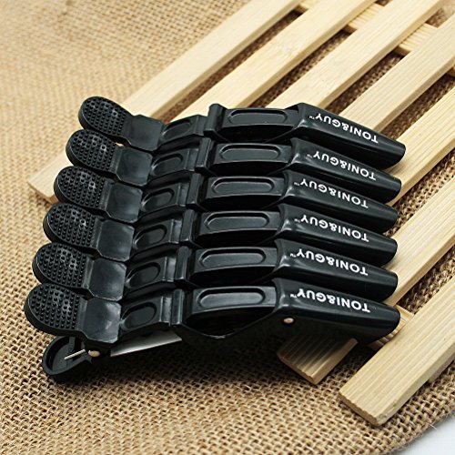 HSL 6 stuck plastik vereiste salon ein alligator haare abschnitt clips schwarz - 3