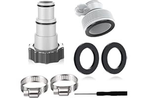 SUNSHINE SMILE Pool Bodensauger,Poolsauger Schwimmbad,Pool-Staubsauger,Poolreinigungsset, Adapter 32 auf 38,Adapter für Intex Pool,Pool Schlauch Adapter Set,Pool Zubehör Schlauchtülle,Pumpen Pool Zubehör