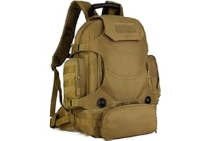 HUNTVP Tactical Backpack 40L, Military Backpack Molle Backpacks Mens Rucking Backpack Large Rucksack Pack Army Bug Out Bag for Men Women Camping Hiking Fishing Hunting Travelling Trekking