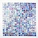 Produktbild Fliesen Mosaik Mosaikfliese Glas blau perlmutt Quadrat Bad Küche 4mm Neu #172