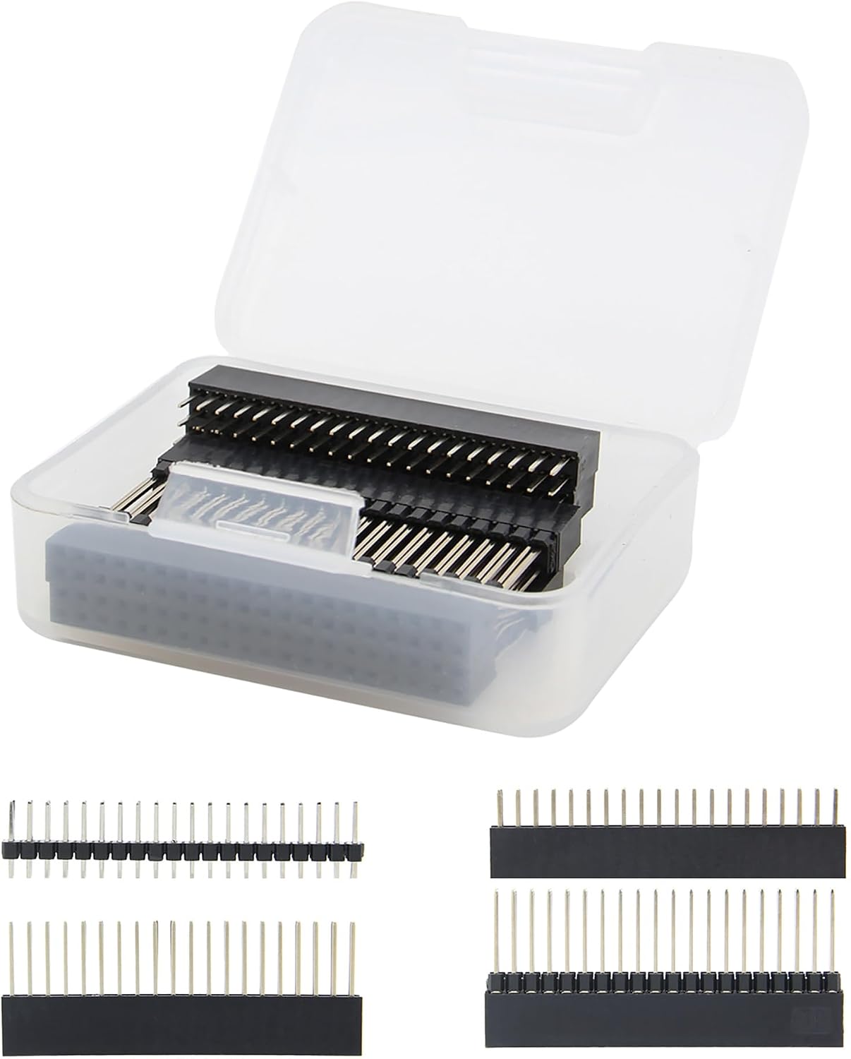 Kit de Encabezado de 40 Pines de Geekworm 2x20 para Raspberry Pi 5/4/3/2/Zero (4 Especificaciones), Extensor de GPIO de Raspberry Pi