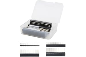 Kit de Encabezado de 40 Pines de Geekworm 2x20 para Raspberry Pi 5/4/3/2/Zero (4 Especificaciones), Extensor de GPIO de Raspberry Pi
