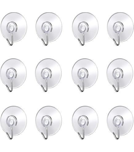 Produktbild von EMICO Saugnapf 30 Mm Mit Schlitz – 10 Stück, Klar, Weich-PVC, Für Kabel, Deko & Lichterketten, Rückstandsfrei Wiederverwendbar