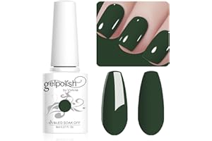 Vishine 8ML Smalto Gel per Unghie Verde Scuro - Lunga Durata, Soak Off, Manicure Autunnale per Salone o Casa, L026