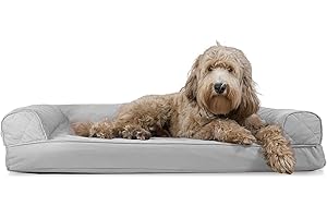 Furhaven Cooling Gel Infused Memory Foam an Sofa Pet Bett für Hunde und Katzen