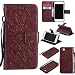 Produktbild Nancen Tasche Hülle für,Apple iPhone 7 Hülle,Apple iPhone 7 (4,7 Zoll) Leder Wallet Tasche Brieftasche Schutzhülle, Nancen Prägung Sonnenblume Muster PU Leder Handytasche im Bookstyle Stand Funktion Kartenfächer Magnet Etui Schale