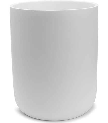 Secchio Per Rifiuti Piccolo 7,5L Bianco Opaco – Minimal E Versatile Per Bagno, Ufficio O Camera Da Letto - 3