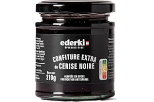EDERKI - Confiture extra à la cerise noire 210g