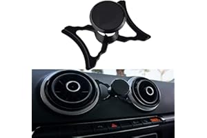 MICMXMO Magnetyczny uchwyt samochodowy do Audi A3 / S3 8 V, samochodowy uchwyt na telefon komórkowy, otwory wentylacyjne, obracany o 360 stopni, uchwyt na telefon, kompatybilny ze smartfonami, GPS i