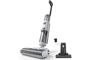 JONR ED12 Aspirapolvere Lavapavimenti Senza Fili, Mop e Aspirapolvere Umido e Secco 4 in 1, Pulizia Bordi, Funzione Autopulente, Autonomia 30 Min, Pavimenti Duri, Peli di Animali Domestici