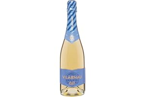 Vilarnau 0.0% Alcohol Free Sparkling White Wine - Vegan Spanish Non-Alcoholic Wine, 750ml Bottle