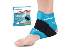 BODIIWULIU Coussinets De Refroidissement Pour Cheville, Manchette RafraîChissante Pour Pied Et Cheville, Bandage Glacé RéUtilisable, à Utiliser Sur Les Pieds (Bleu, L)