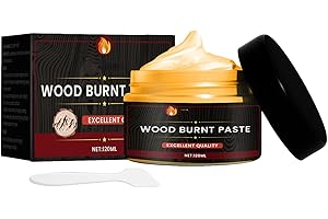 TISSAC Pâte à bois - Gel à bois - Pâte stable non toxique activée par la chaleur, accessoires pyrogravure pour papier, gravure précise et facile des motifs sur bois et arts