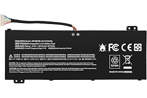 ASUNCELL 15,4 V/58,75 Wh AP18E7M AP18E8M Batterie d'ordinateur Portable pour Acer Nitro 5 AN515-52 AN515-54 AN515-55 AN515-43 AN515-44 AN515-45 AN517-51 AN517-52 Series, Acer Nitro 7 AN715-51 A715-74