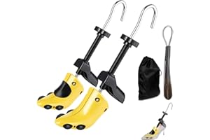 CuteHome Pair of Men Women Shoe Stretcher, Two-Way Adjustable Shoe Widener Expander to Stretch,Expands Length and Width of shoe