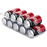 YverLand Can Organizer for Fridge and Pantry, Pack of 1 | Refrigerator Water Bottle Dispenser Kitchen Food Storage Box Organi