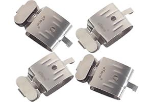 ETONE 4 Stück Edelstahl-Filmclips mit Bleiblock Film begradigen Lufttrocknung Ausrüstung für Dunkelkammer 135 120 Filmrollen 35-mm-Negativfilm 4x5-Film