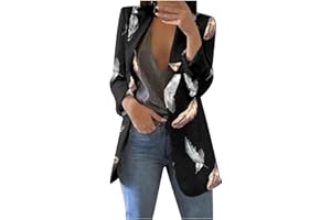 SCBFDI Coat Damen Oversize Festliche Coktail Mantel Langen Ärmeln Businesse Woman Gestreiftes mit Reverskragen Slim