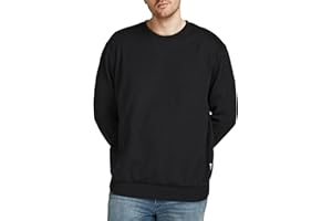 JACK & JONES Maglione a Maniche Lunghe in Taglia Extra Grande degli Uomini Felpa di Base per Taglie fortiJJEBASIC