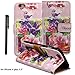 Produktbild xhorizon TM 3D Premium PU-Leder-Parfüm-Flaschen-Blumenmuster-Mappen-magnetischer Schlag-Standplatz-Fall mit Karten-Schlitzen Hülle For iPhone 6 plus /6s plus (5.5")