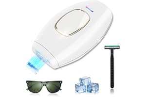 IPALAMILA Ipl Hair Remover, 5 Energy Levels, 500,000 Flashes, 3 Functions, Painless Permanent Laser Hair Removal for Men and Women, Hair Removal Device for Body, Face, Bikini Areas, White