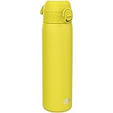 ION8 Hafif &Ccedil;elik Su Şişesi, 600 ml/20 oz, Yalıtılmamış, Sızdırmaz, Kolay A&ccedil;ılır, G&uuml;venli Kilit, Bulaşık Makinesinde Yıkanabil