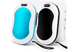 ELOUYCKE Hand Warmers 2 Pack, Reusable Hand Warmers Rechargeable 10000mAh USB Power Bank 3 Heat Levels, Electric Hand Warmer Double-Sided Heating Great for Winter, Outdoor Sports, Warm Gift