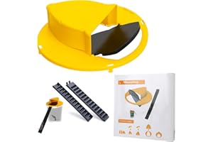 Camilife Couvercle de tonneau Jaune, matériau respectueux de l'environnement de qualité supérieure pour Cuisine intérieure, Jardin Domestique (ne Contient Pas de Seau) (1PACK)