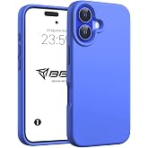 Babilden iPhone 16 Kılıf İnce Sıvı Silikon 3 Katmanlı Tam Kaplamalı Yumuşak Jel Kau&ccedil;uk Kılıf Kapak (A&ccedil;ık Mavi (32))