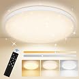COMELY Plafoniera a LED, lampada da soffitto a LED dimmerabile 100W, lampadario a sospensione 8000LM dimmerabile 30006000K per soggiorno, ufficio, sala da pranzo
