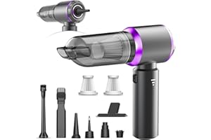 KEDIFOAI Aspirateur à Main, Aspirateur Voiture Puissant Sans Fil,20000PA Aspirateur A Main,Mini Aspirateur Voiture,20000Pa Mini Aspirateur sans Fil Portable à 3 Vitesses,6000mAh Batterie Mini Aspirateurs