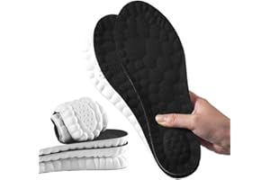 PYEUIFT 2 Paia Solette ortopediche - Solette Memory Foam - Solette scarpe antinfortunistiche, lavoro, sportive e casual - Plantare ortopedico traspirante - Solette in memory foam(43-44