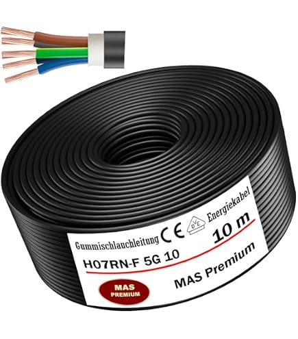 Netbote24 Baustellenkabel H07RN-F 5x1,5 Mm² – Robustes Industriekabel Für Drinnen & Draußen