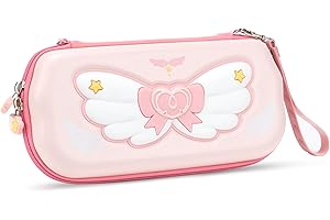 GeekShare Etui ochronne Hard Shell, kompatybilne z Switch/Switch OLED, odporne na upadki, wodoodporne, przenośne etui podróżne do konsol Switch i akcesoriów do gier - Star Wing