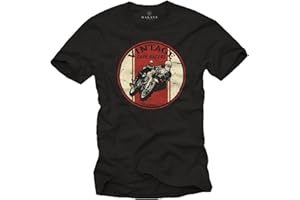 MAKAYA Maglietta Uomo Motociclista - Vintage Cafe Racer T-Shirt Moto Accessori