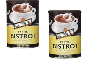 GÉNÉRIQUE Cacao Façon Bistro Van Houten En Poudre pour Boissons Cacaotées Instantanées Soluble - Boîte Format Familial de 425g - Lot de 2