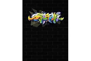 Blackbook Graffiti Sketchbook: Blank Book for Sketching, Drawing, Painting or Doodling. Art Book for Graffiti Artists, Kids, Students and Adults - ... with Brick Wall Frame For Drawing 200 Pages