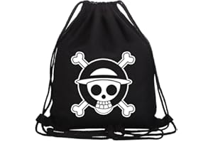 Roffatide Anime One Piece Drawsting Sac Imprimé Sports Sackpack Toile Drawsting Sac À Dos String Sac