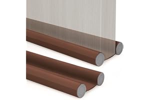 FLAGSKY Twin Door Draft Stopper,Under Door Draft Blocker Weather Stripping Noise Cold Air Blocker Window,Washable,Dust Proof,Removable,Adjustable Door Sweeps 38"