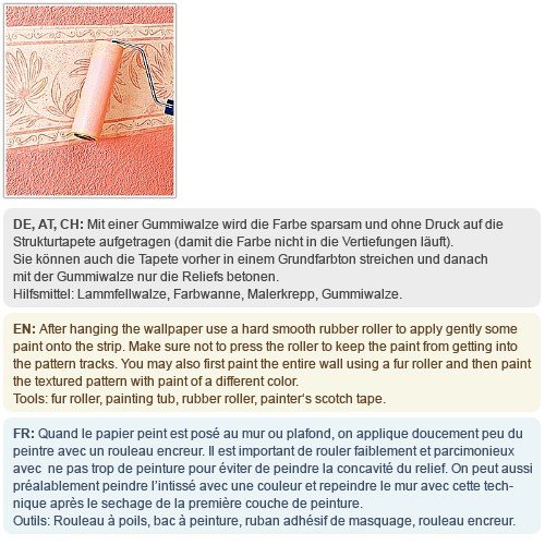 Struktur Tapete Streichbar EDEM 341-60 25 Meter überstreichbare Vlies-Tapete kreative dekor-optik weiß | 26,50 qm - 7