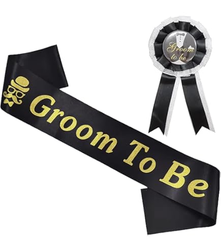 Kit Addio Al Celibato - Fascia Sposo + 13 Spille Divertenti - Foto 8