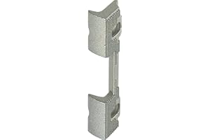 effeff 118.1300011 40 Aufschraubstück Serie 118 FaFix, 45 x 13,4 x 7,9 mm, Stahl verzinkt, Silber