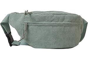 BABYVIVA 2023 Gürteltasche für Damen, Cord-Bauchtasche, großes Fassungsvermögen, einfarbig, Gürteltasche, Brusttasche für Mädchen, vielseitige Umhängetasche (Grün)